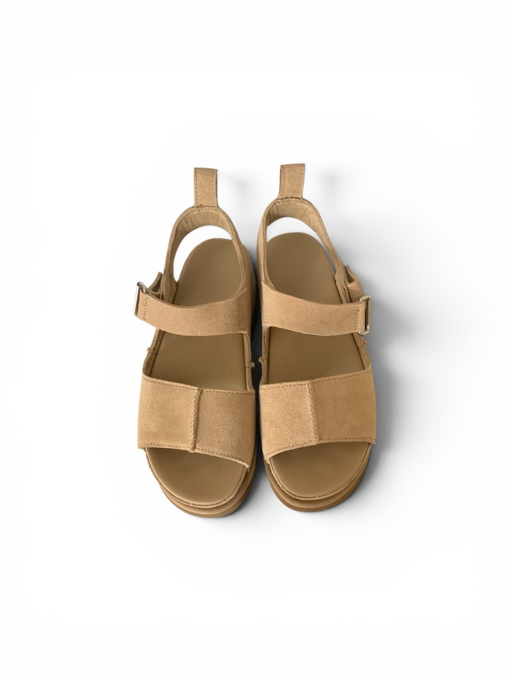Women’s UGG Tan Suede Platform Strap Sandals
